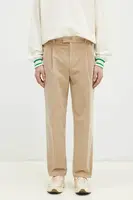 Manšestrové kalhoty Drôle de Monsieur Le Pantalon Golfeur Corduroy béžová barva, PERM-BP165-CO156-BG