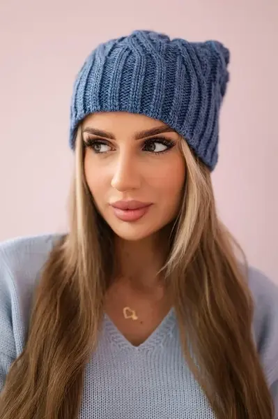 Kesi Fleecová čepice Paulina K227 dark denim