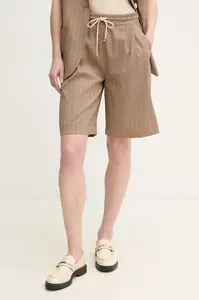 Šortky s příměsí lnu La Petite Française SOLANGE