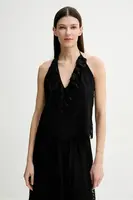 Halenka Herskind Tina dámská, černá barva, s aplikací, 5578204