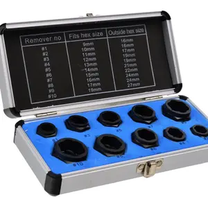 GEKO Hlavice na poškozené šrouby, nízkoprofilové, 9-19 mm, 10ks