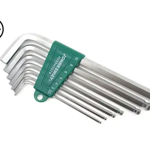 Sada klíčů Imbus s kuličkou, dlouhé, vel. 2,5-10 mm, 7 kusů - JONNESWAY H05SM107S