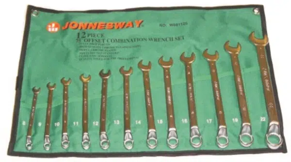 Sada vyhnutých očkoplochých klíčů, 8 - 22 mm, 12 kusů - JONNESWAY W69112S