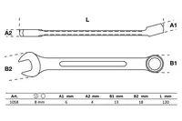 BGS technic Klíče očkoploché CrV (různé velikosti 6-50mm) - BGS Velikost: 12 mm