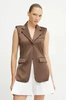 Vesta Patrizia Pepe hnědá barva, jednořadá, 2S1523 A563