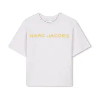 Dětské bavlněné tričko Marc Jacobs šedá barva, s potiskem, W60457