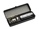 GEKO Úderový-rázový šroubovák na povolení šroubů, čtyřhran 1/2", s adaptérem 5/16"a bity, 15 ks