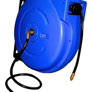 Samonavíjecí buben s hadicí na stlačený vzduch a vodu, 15 m, připojení 3/8" - ASTA