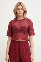 Tričko MAX&Co. dámské, vínová barva, 2516941064200