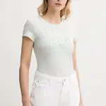 Tričko Armani Exchange dámské, tyrkysová barva, 8NYT86 Y8C7Z
