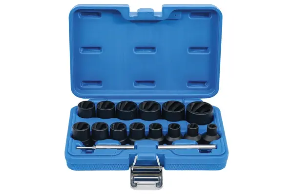 BGS technic Hlavice 1/2” na poškozené šrouby vel. 8-27 mm, sada 16 ks - BGS 5269