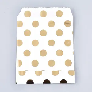 Polka Dot Pattern Eco-Friendly Kraft Paper Bags