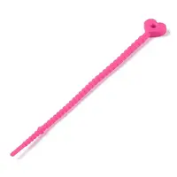 Heart Shape Silicone Cable Zip Ties