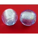 Handmade Silver Foil Glass Beads