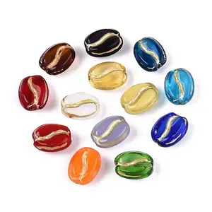 Coffee Bean Glass Beads