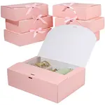 Folding Paper Gift Boxes with Ribbon