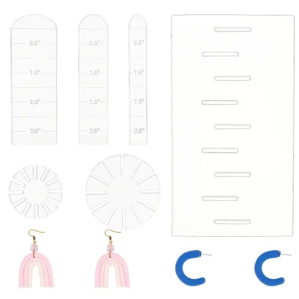Snowflake & Arch Shape Polymer Clay Earring Charms Guide