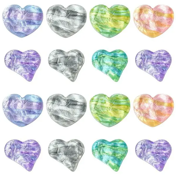 14Pcs 7 Styles Translucent Resin Decoden Cabochons