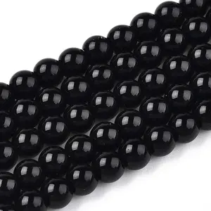 Opaque Solid Color Glass Beads Strands