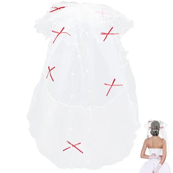 Organza ABS Pearl Wedding Veil