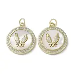 Brass Micro Pave Cubic Zirconia Pendants