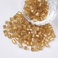6/0 Two Cut Glass Seed Beads