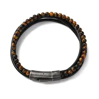 Braided Leather Multi-strand Bracelets