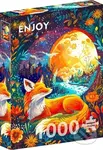 Měsíční liška - puzzle z kategorie Umělecké