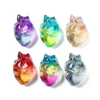 Electroplate K9 Glass Heart Figurines