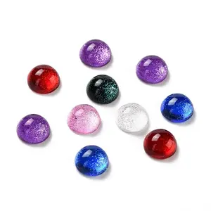Electroplate Glass Cabochons