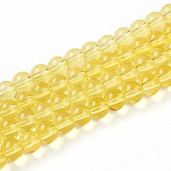 Baking Paint Transparent Glass Beads