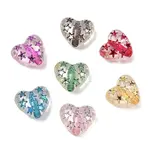 Spray Painted Transparent Acrylic Beads