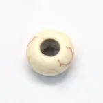 Synthetic Howlite European Beads