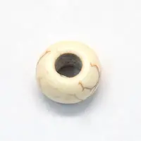 Synthetic Howlite European Beads