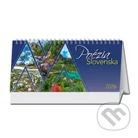 Stolový kalendár Poézia Slovenska 2026 (riadkový, dvojtýždenný)