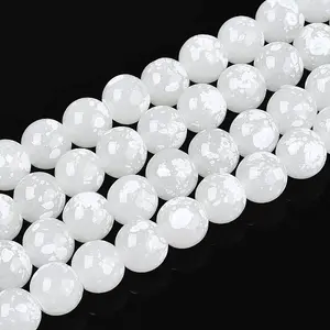 Baking Paint Glass Beads Strands