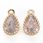 Brass Inlaid Cubic Zirconia Charms