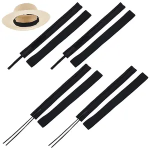 8Pcs 2 Styles  Polyester & Cotton Adjustable Hat Sweatband