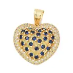 Brass Micro Pave Cubic Zirconia Pendants