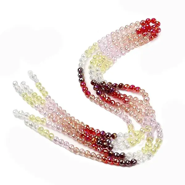 Electroplate Glass Beads Strands