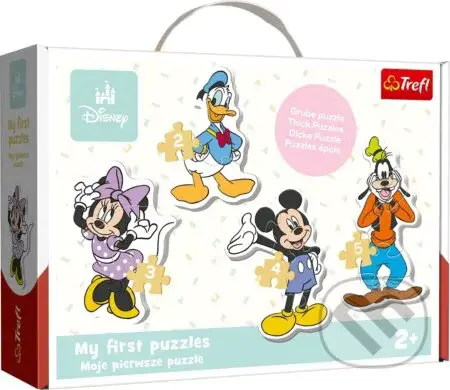 Baby puzzle Disney: Mickey a přátelé 4v1 - puzzle z kategorie Maxi dílky