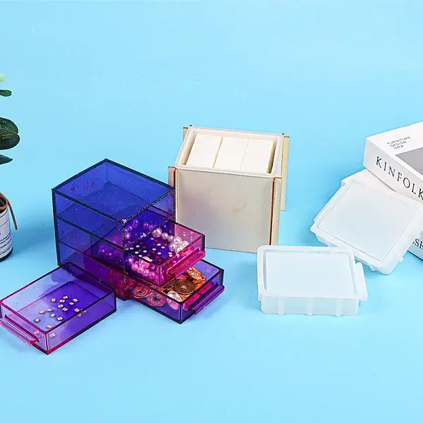 Food Grade DIY Storage Box Silicone Molds