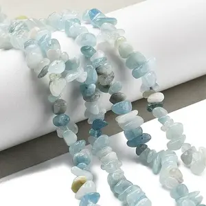 Natural Aquamarine Chip Beads Strands