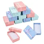 12Pcs 3 Colors Cardboard Paper Necklace Boxes