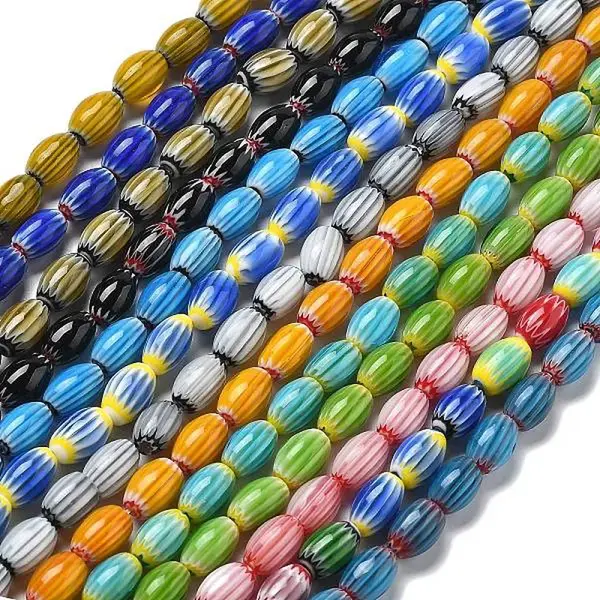 Handmade Millefiori Lampwork Beads Strands