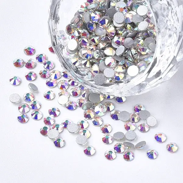 Glass Flat Back Rhinestone Cabochons