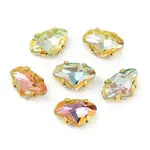 Brass Glass Rhinestone Sew on Rhinestones