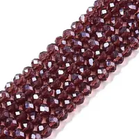 Electroplate Glass Beads Strands