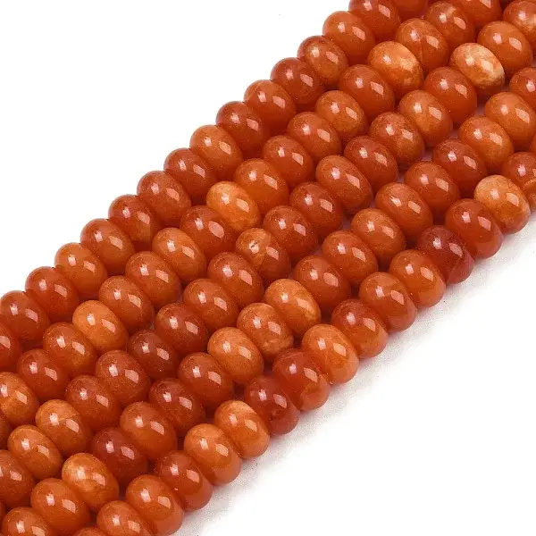 Dyed Natural White Jade Beads Strands