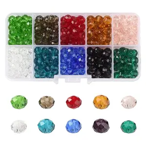 300Pcs 10 Colors Glass Beads Strands